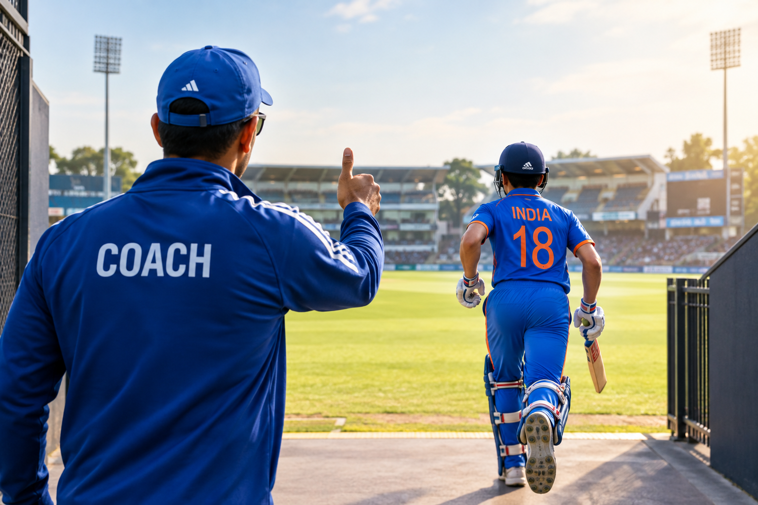 Coach and player